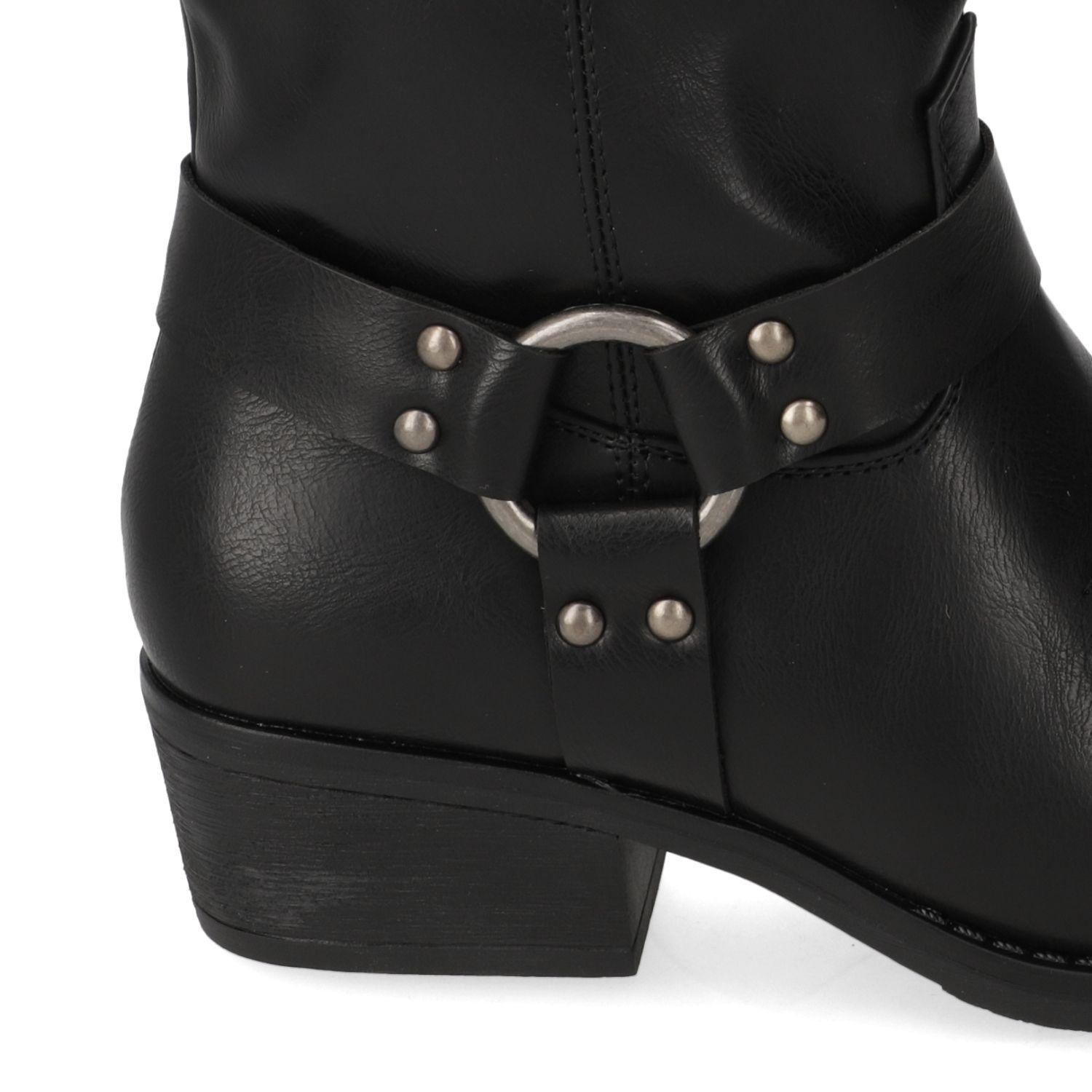 Bota Taco New Walk Negro 15872-4