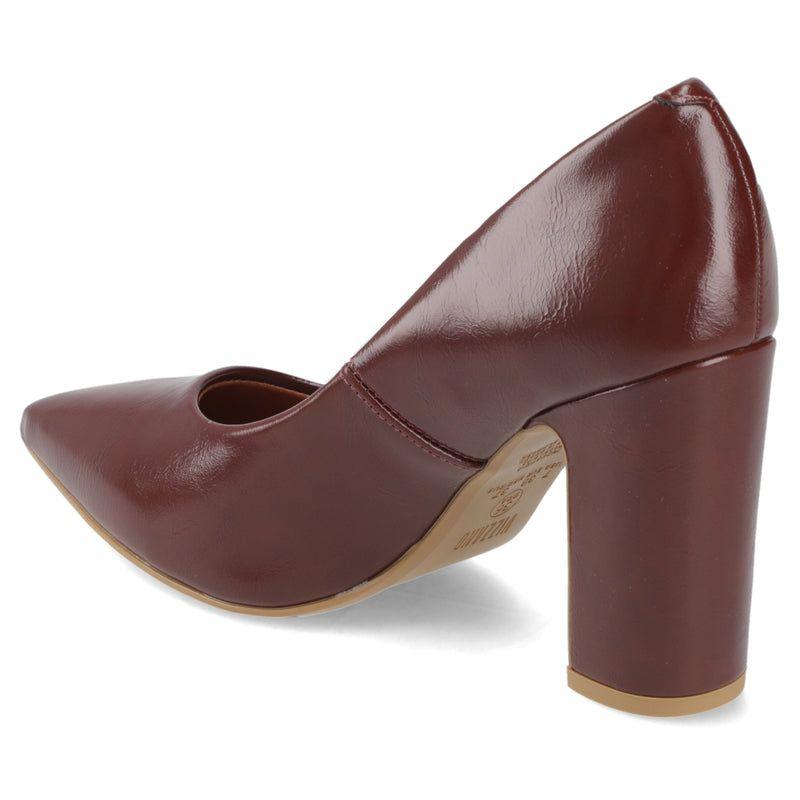 Zapato Taco Ancho Burdeo Vizzano-3