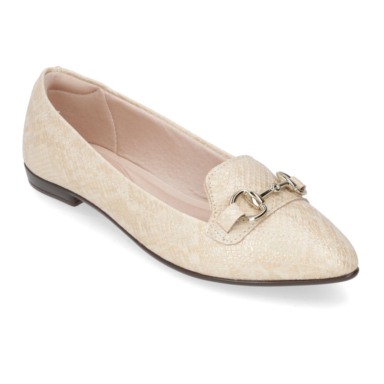 Ballerina Vizzano Croco Crema-0