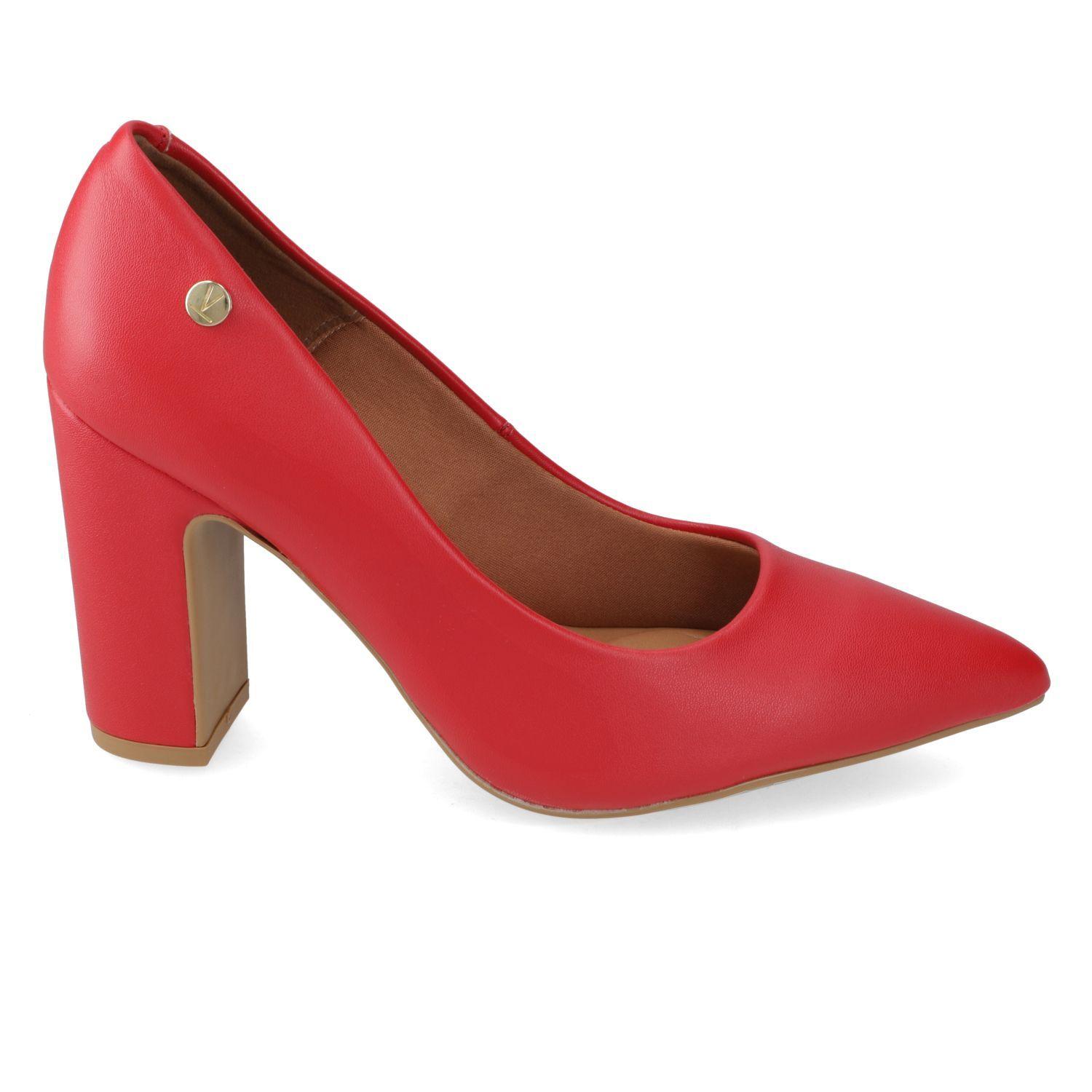 Zapato Mujer Taco Cuadrado Rojo 1285-400- Vizzano-1