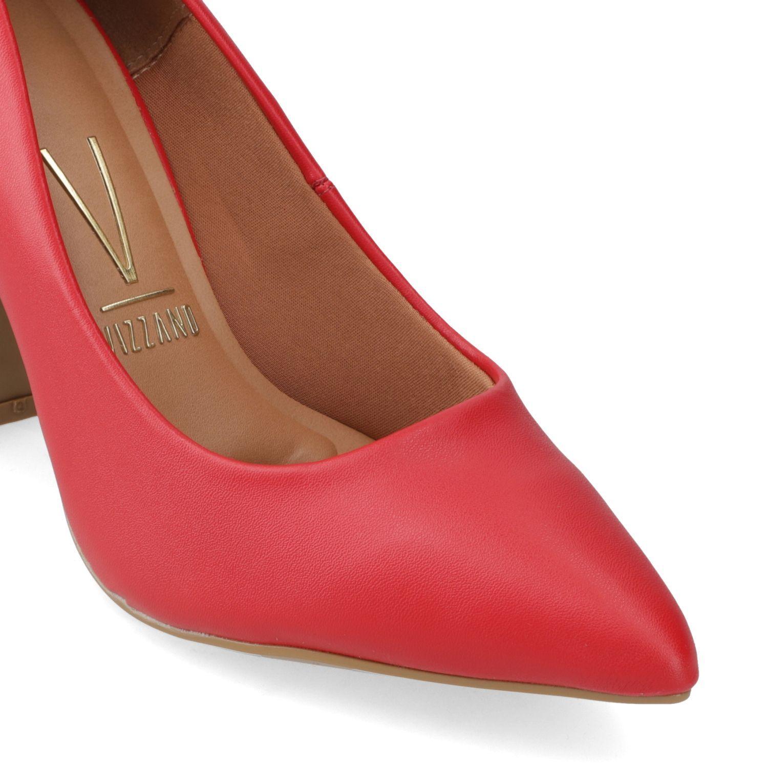 Zapato Mujer Taco Cuadrado Rojo 1285-400- Vizzano-4