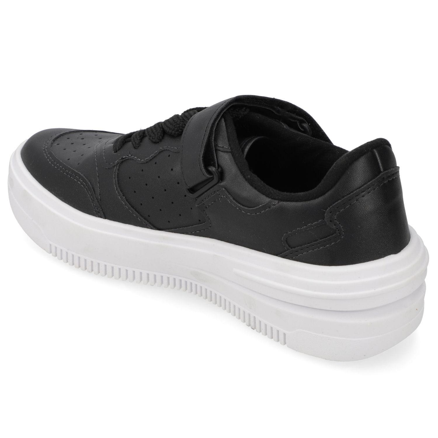 Zapatilla Casual Vizzano Negro Efecto Cuero  Negro Pelica-3