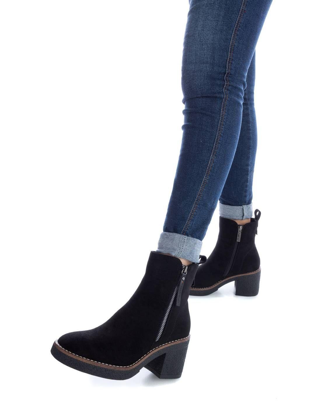 Botin Mujer Gamuza Negro 170989-NE Refresh-1
