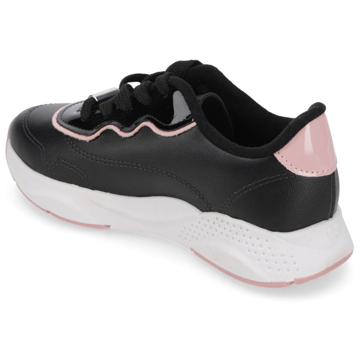 Zapatilla Molekihna Urbana Niña Negro Con Rosado-3