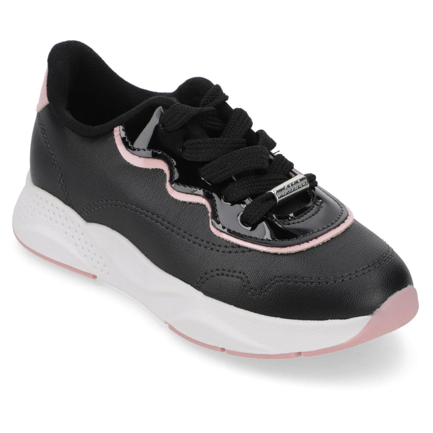 Zapatilla Molekihna Urbana Niña Negro con Rosado -0