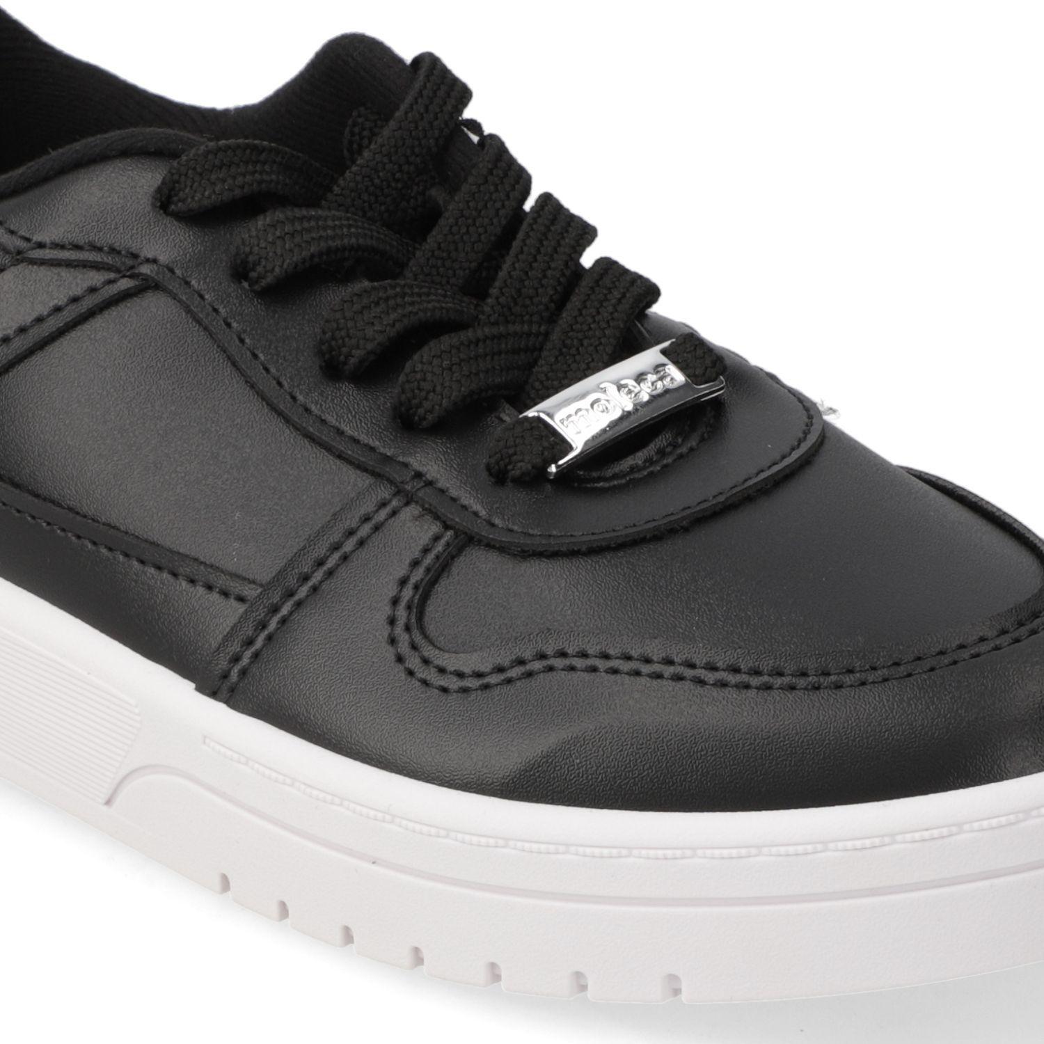 Zapatilla Casual Moleca Negro 15947-4