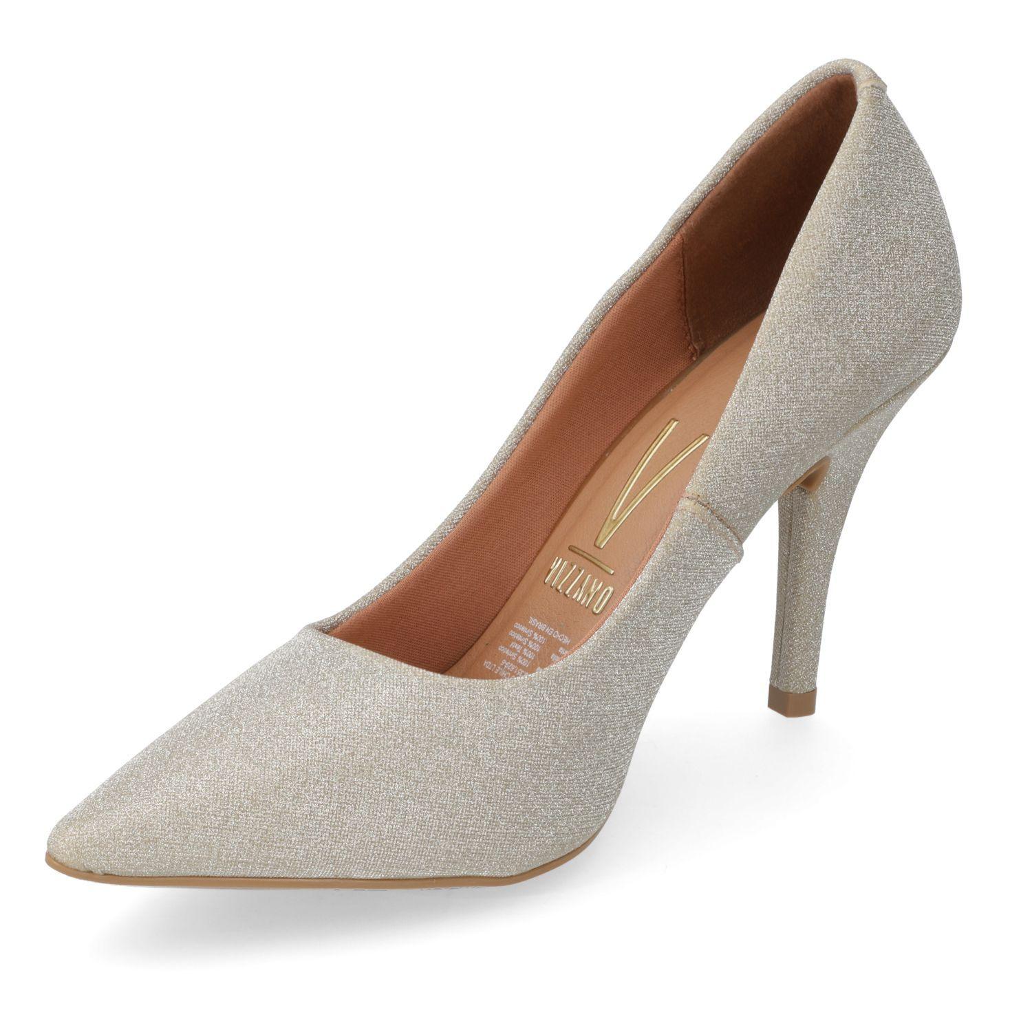 Zapato Mujer Taco Aguja Stiletto Dorado 1184-1101 Vizzano-2