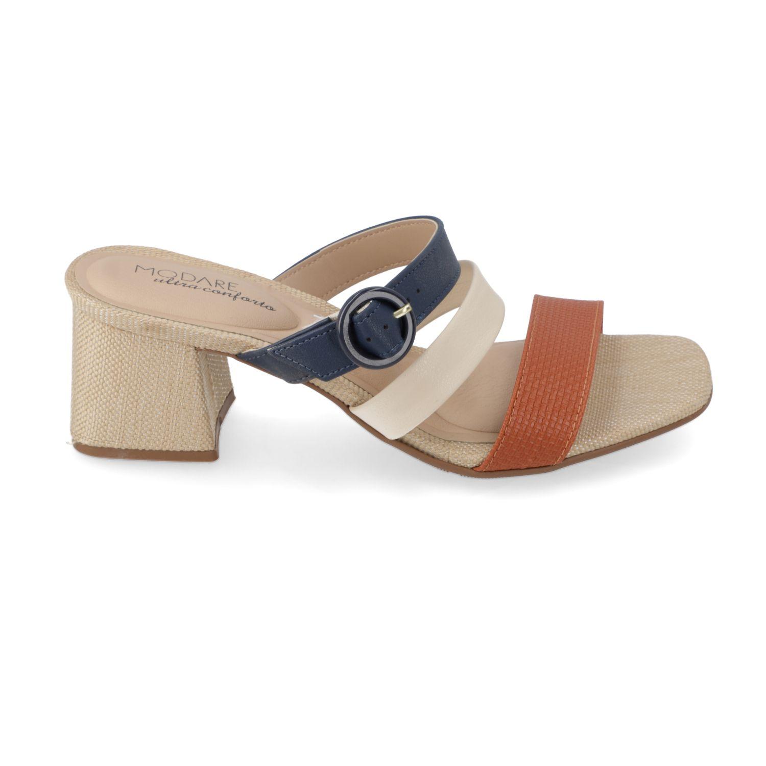 Sandalia Taco Modare Beige 15521-0