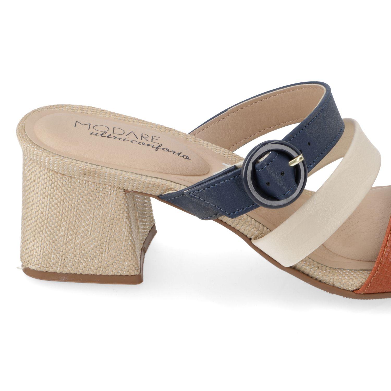 Sandalia Taco Modare Beige 15521-4