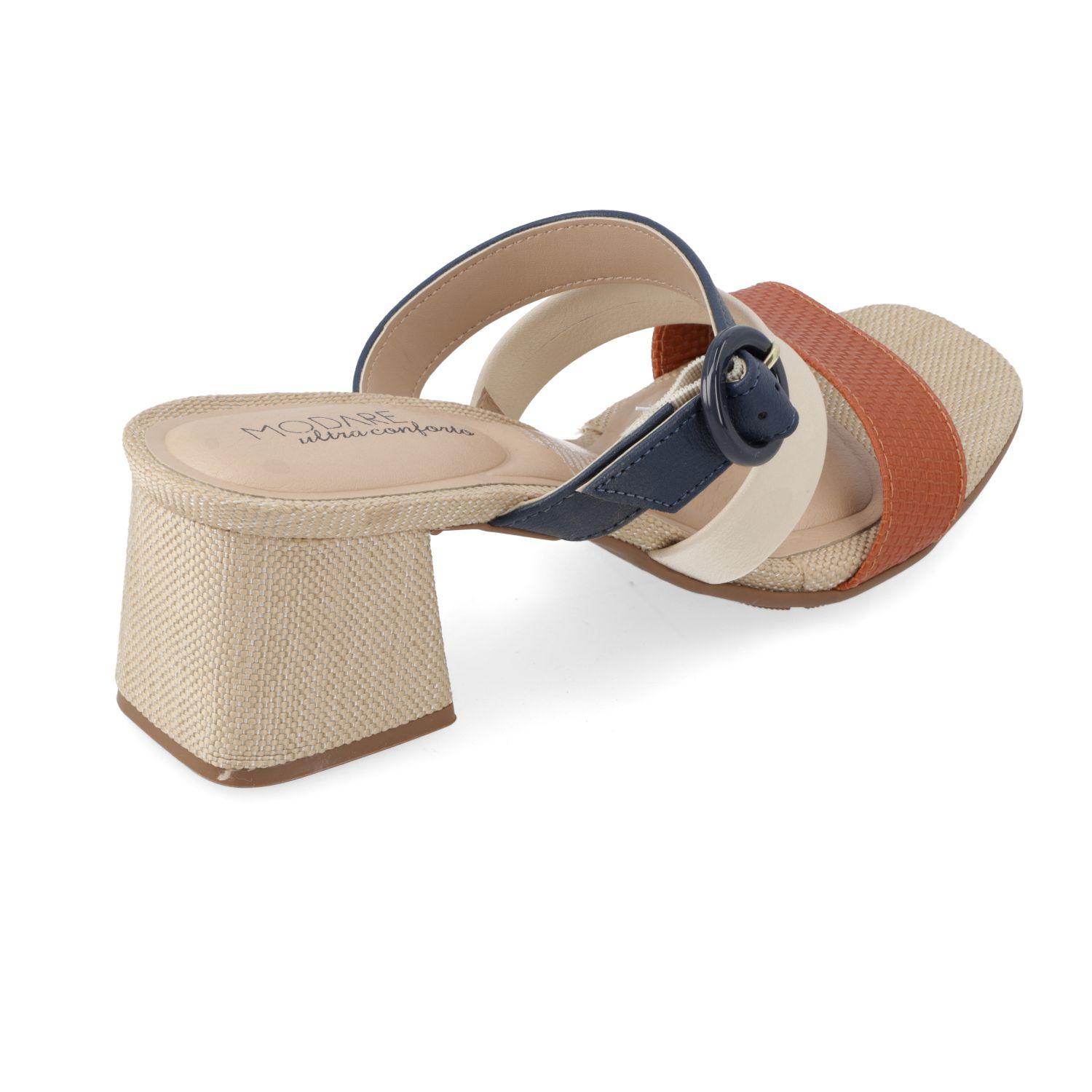 Sandalia Taco Modare Beige 15521-3