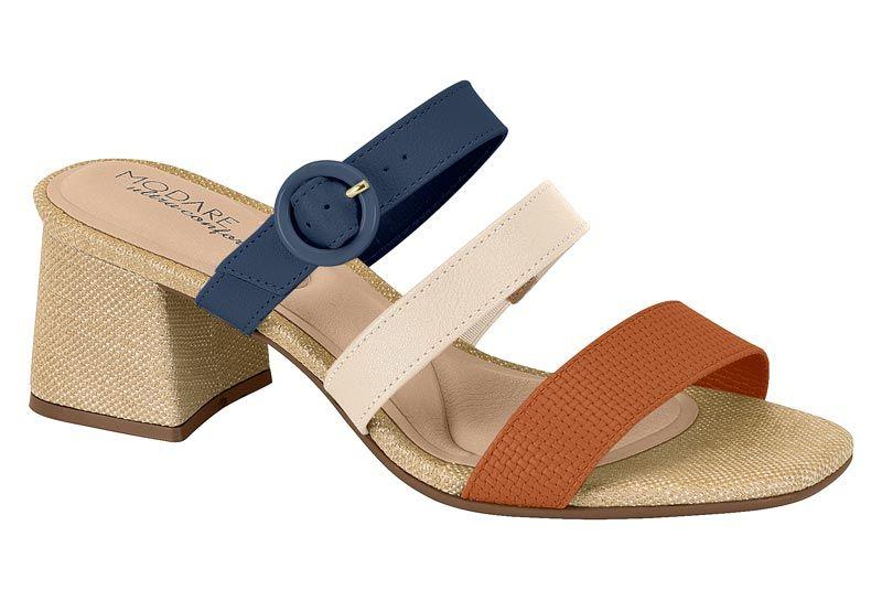 Sandalia Taco Modare Beige 15521-5