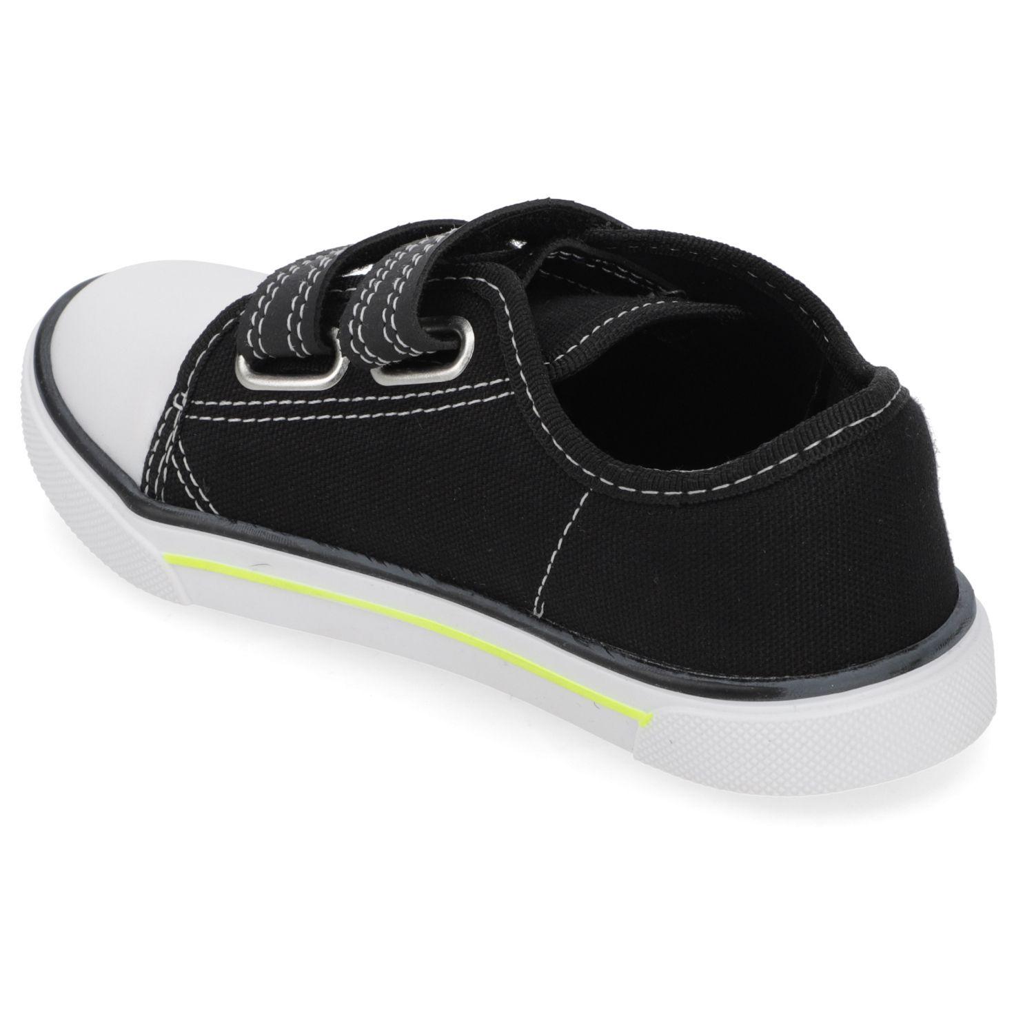 Zapatilla Urbana Niño Negra con Punta Blanca Molekinho-2
