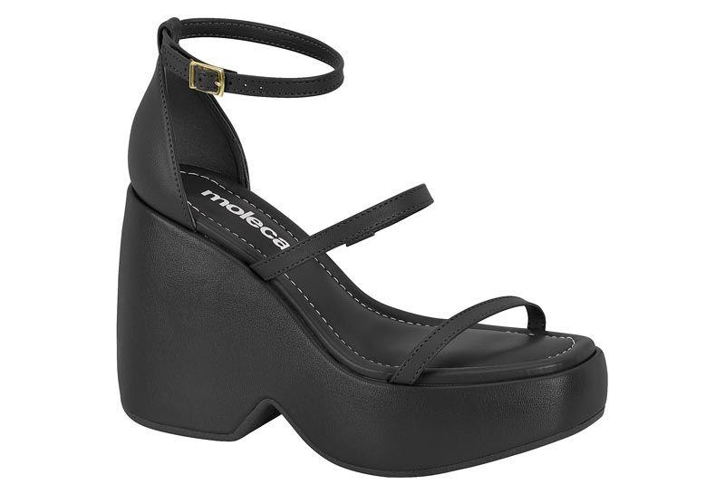 Sandalia Taco Moleca Negro 10264-6