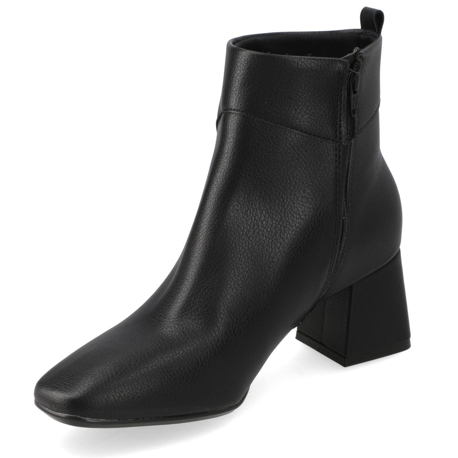 Botín Vizzano Taco Ancho 5 cm Negro -2