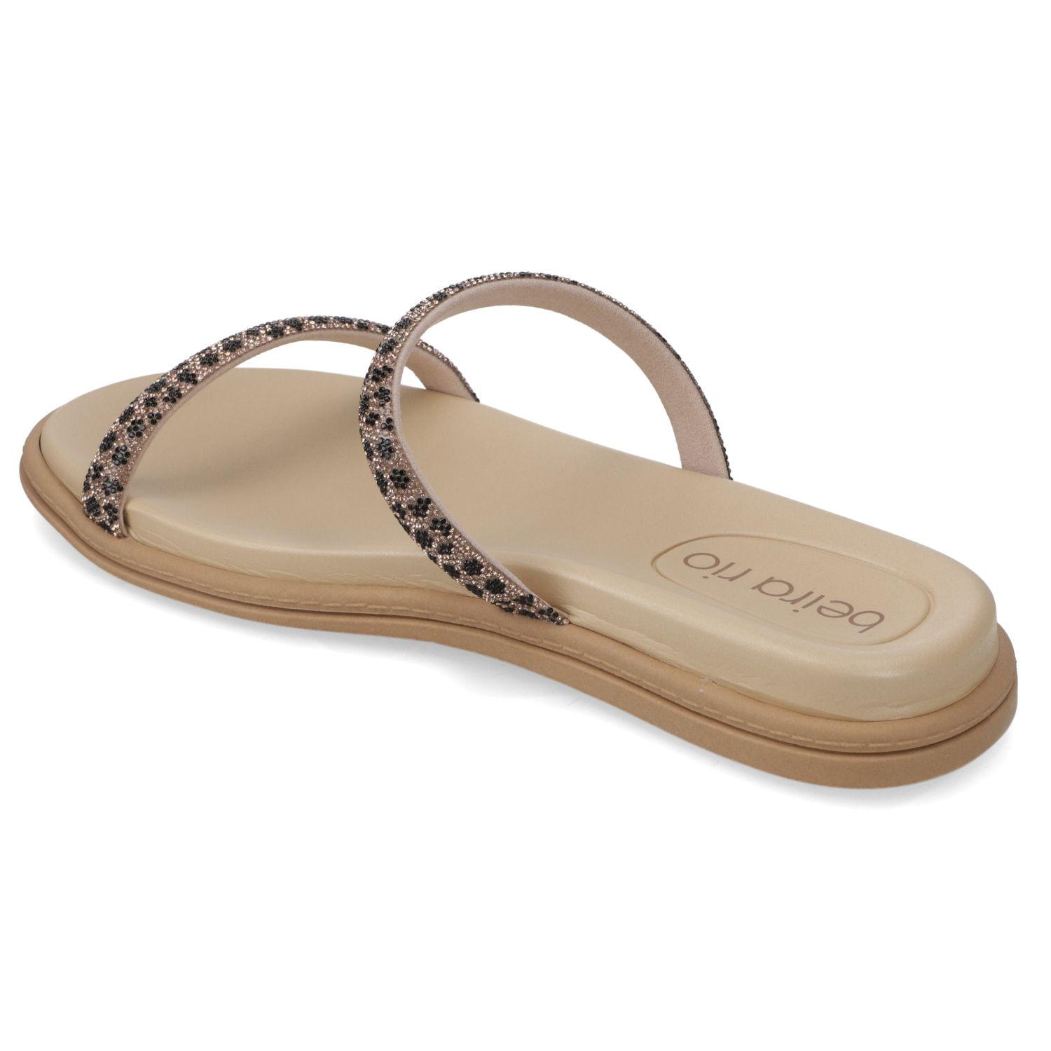 Sandalia Plana Beira Rio Nude 15688-3