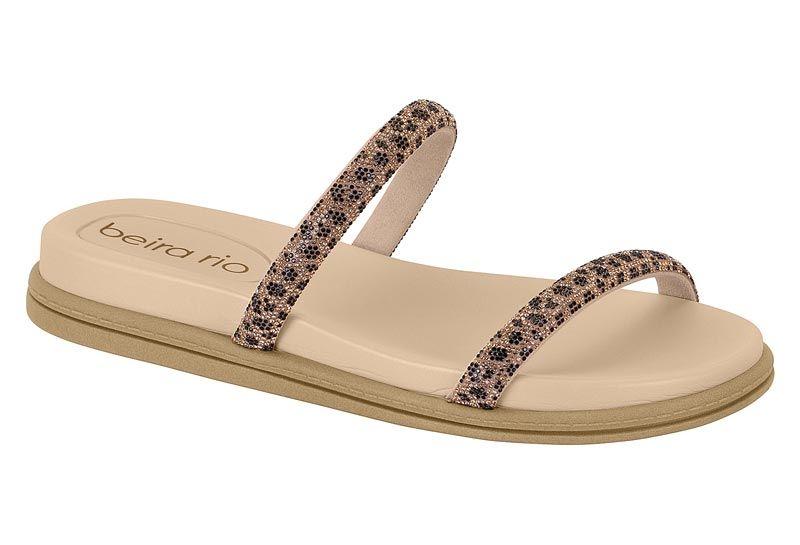 Sandalia Plana Beira Rio Nude 15688-6