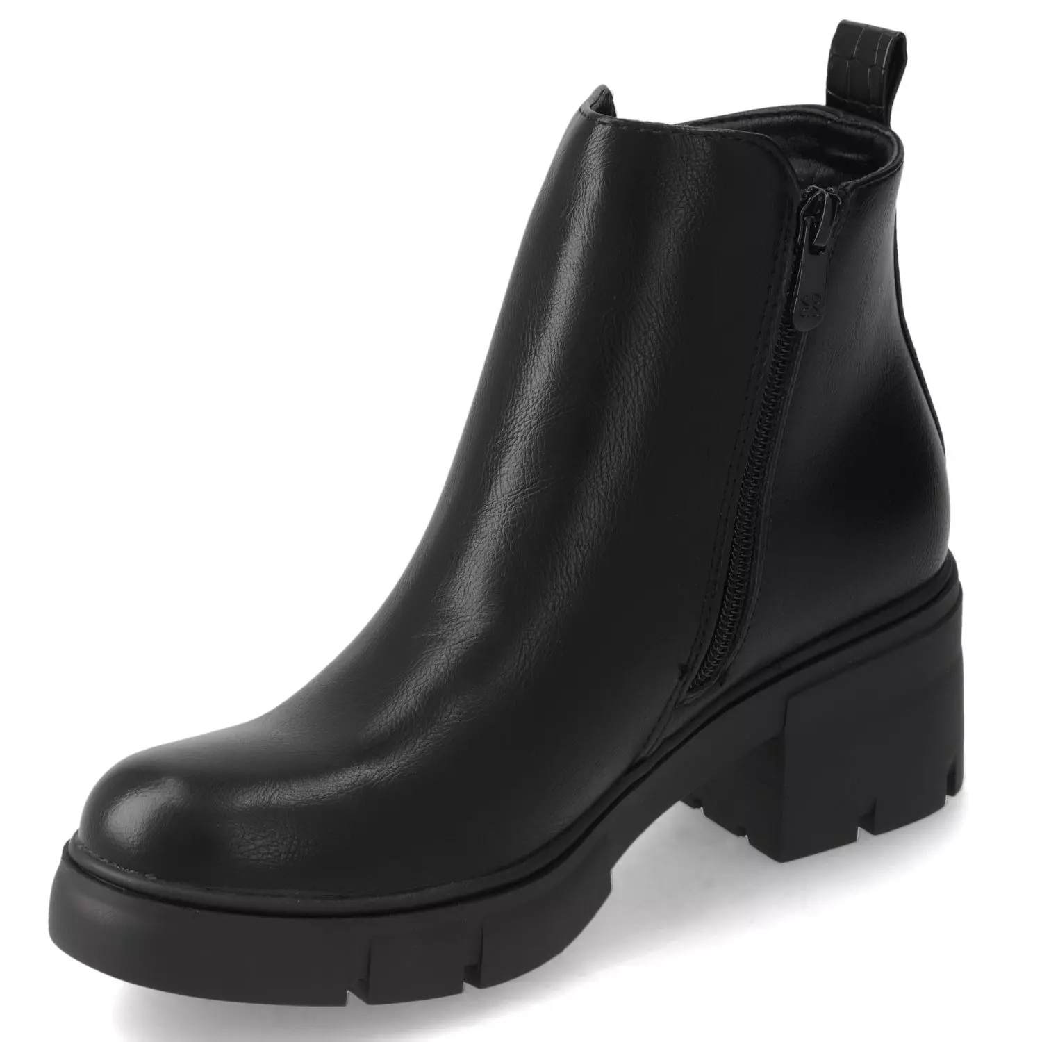 Botín Mujer Plataforma Negro New Walk-2