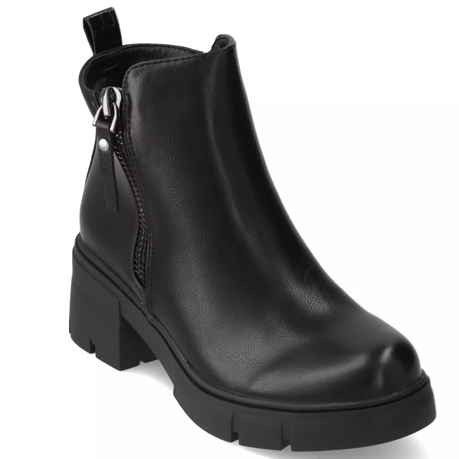 Botín Mujer Plataforma Negro New Walk-0
