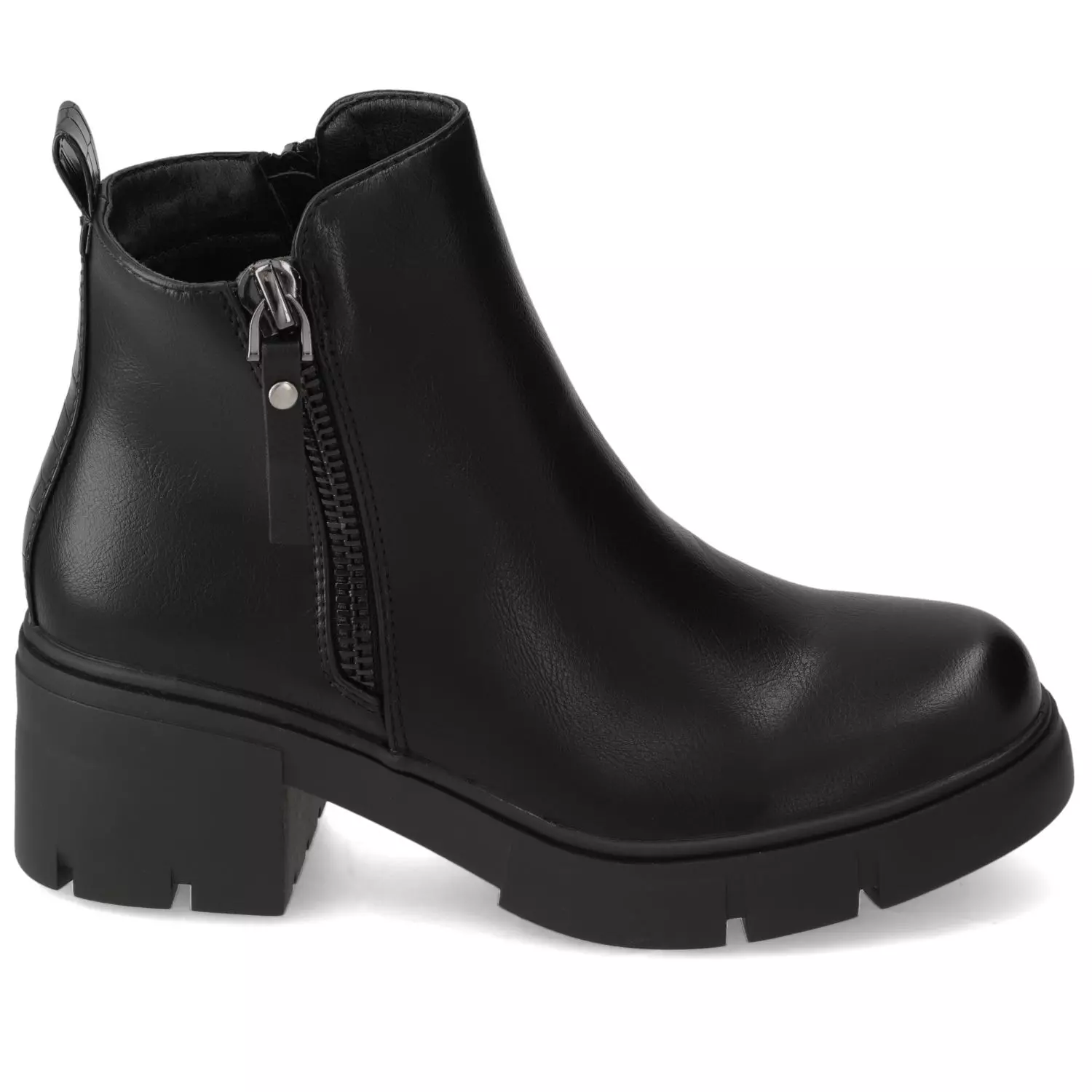 Botín Mujer Plataforma Negro New Walk-1