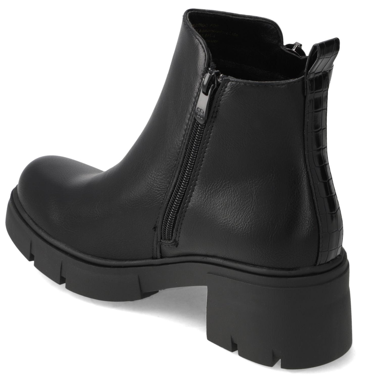 Botín Mujer Plataforma Negro New Walk-3