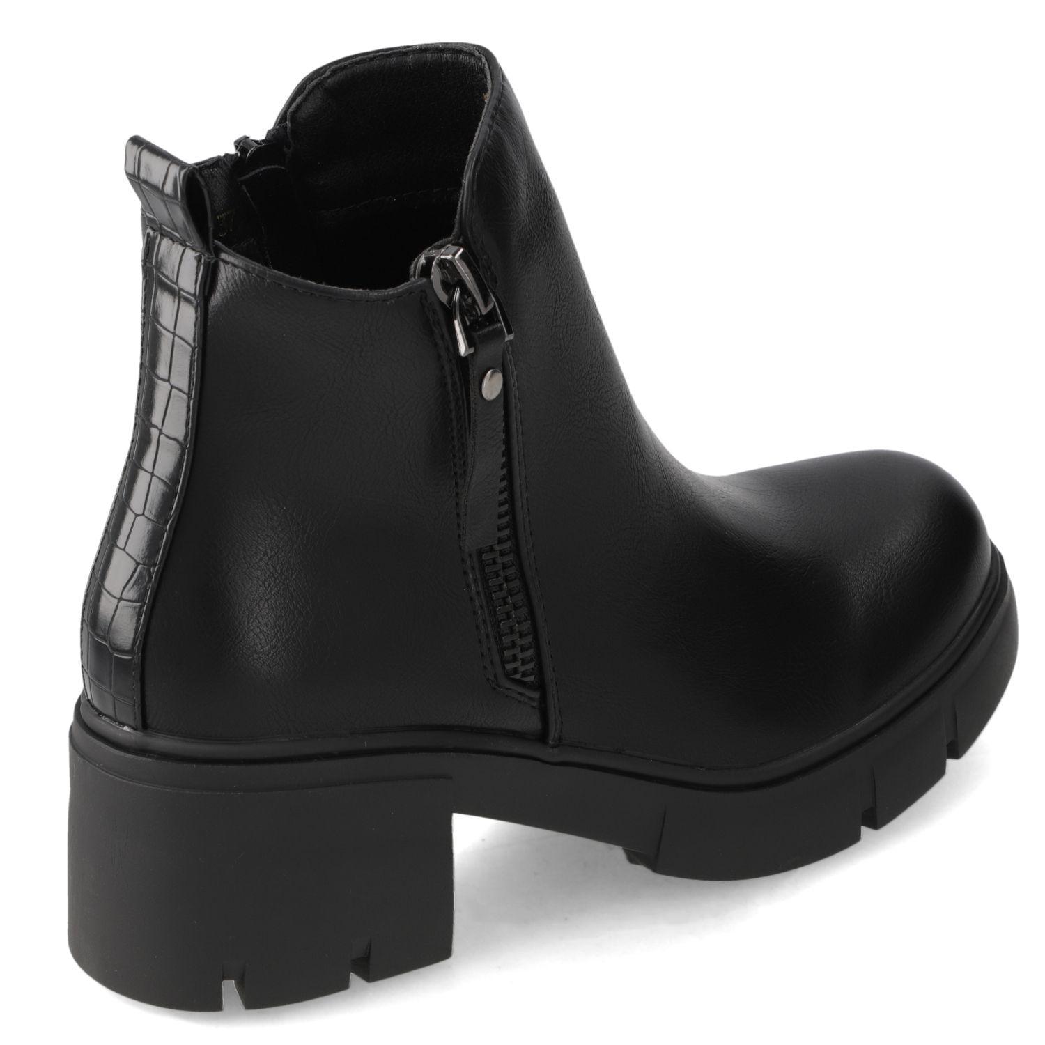 Botín Mujer Plataforma Negro New Walk-4