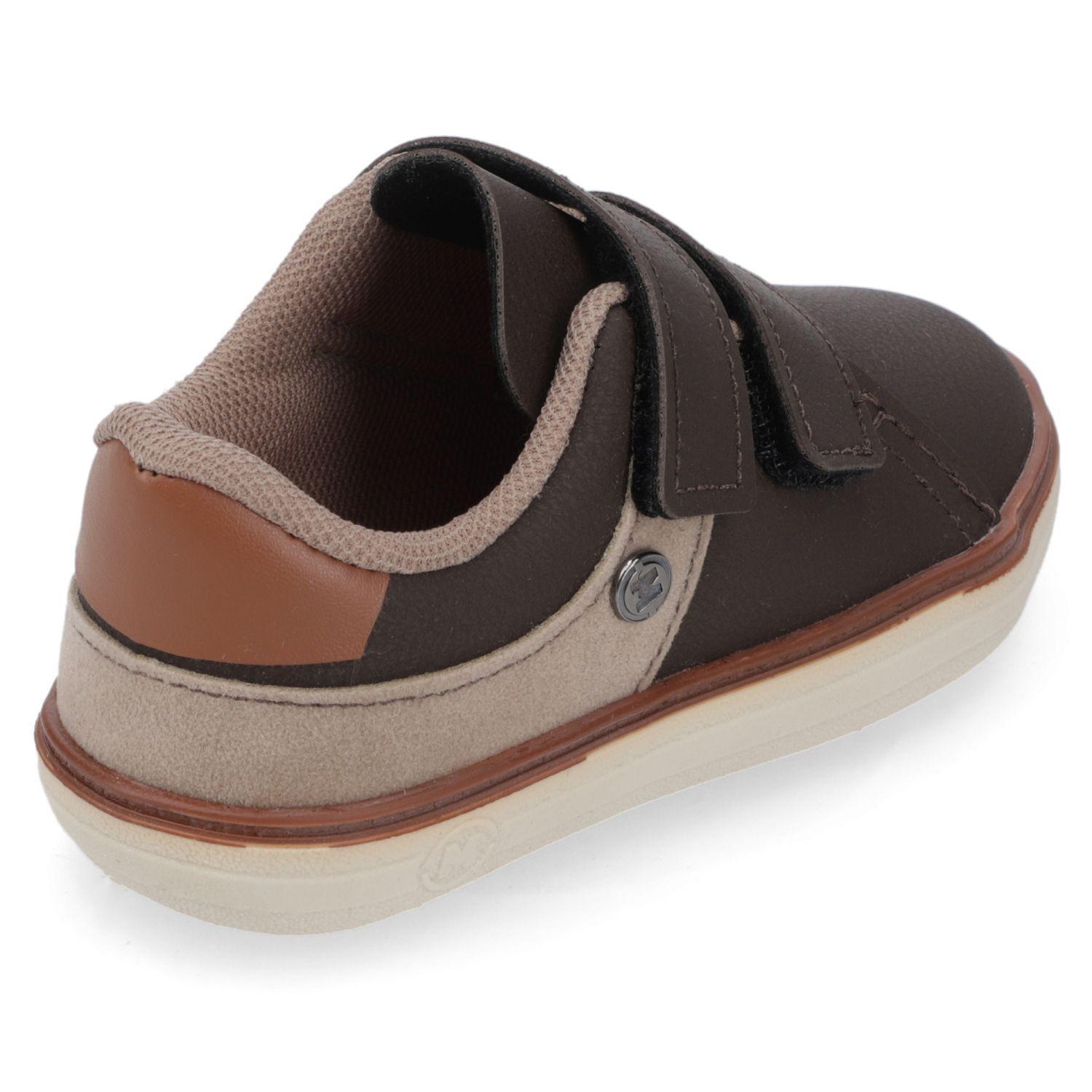 Zapatilla Urbana Niño Café con Velcro Molekinho-4