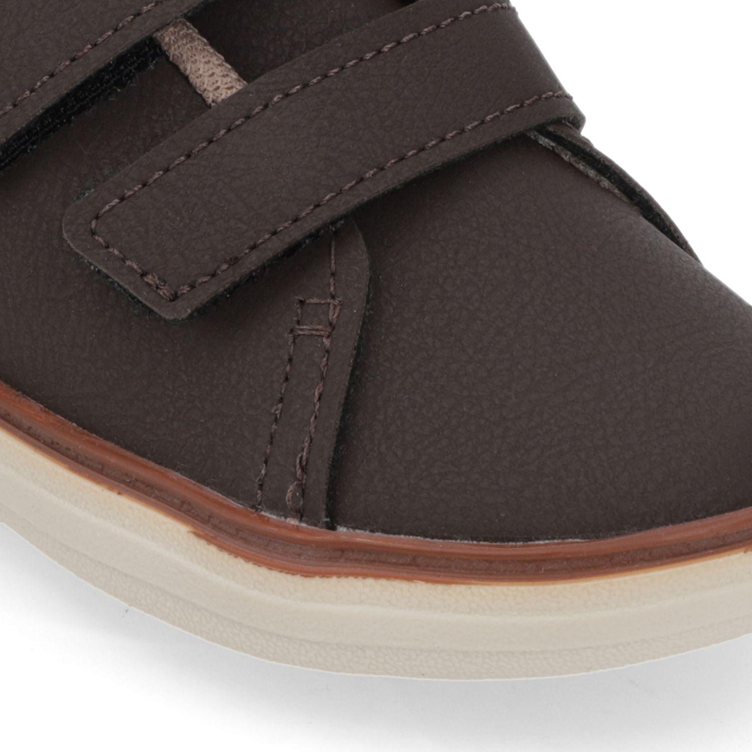 Zapatilla Urbana Niño Café con Velcro Molekinho-5