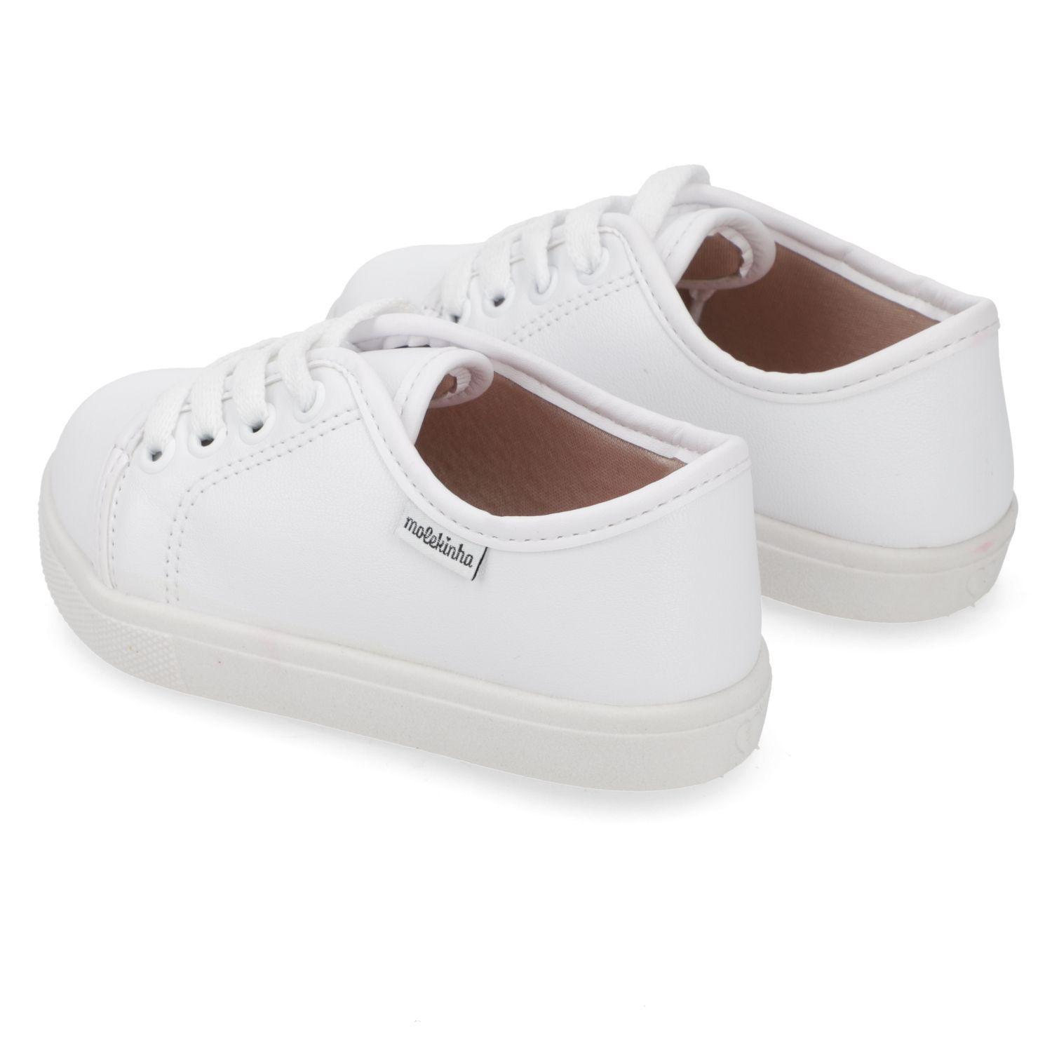 Zapatilla Urbana Blanca para Niña Molekinha-3