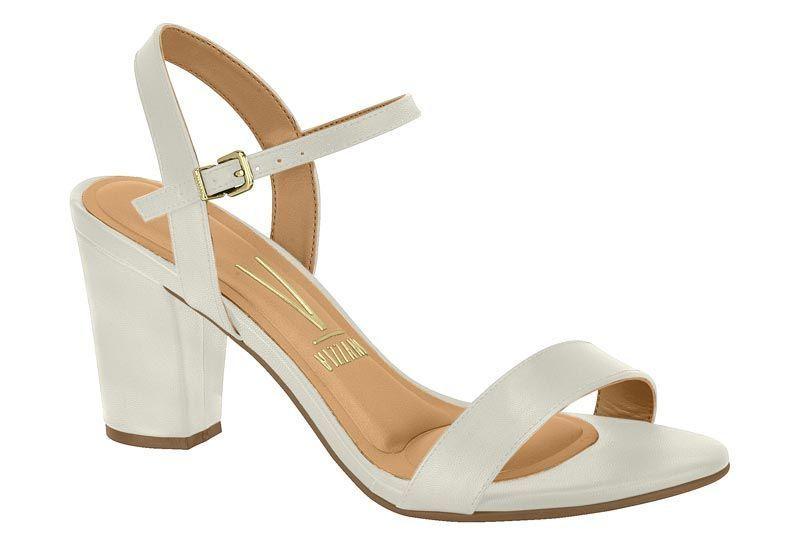 Sandalia Mujer Taco Cuadrado Eco Cuero Blanco Vizzano 6262-474-7286-35312-0