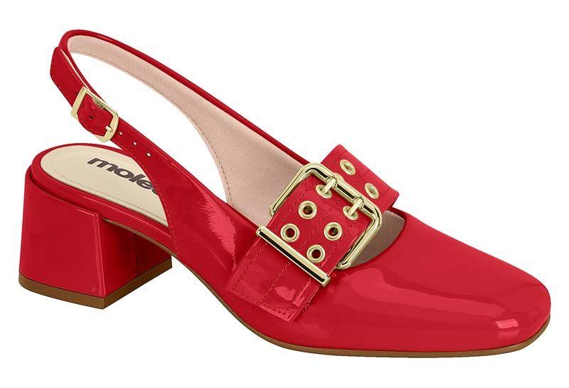 Zapato taco Moleca Rojo 16051-5