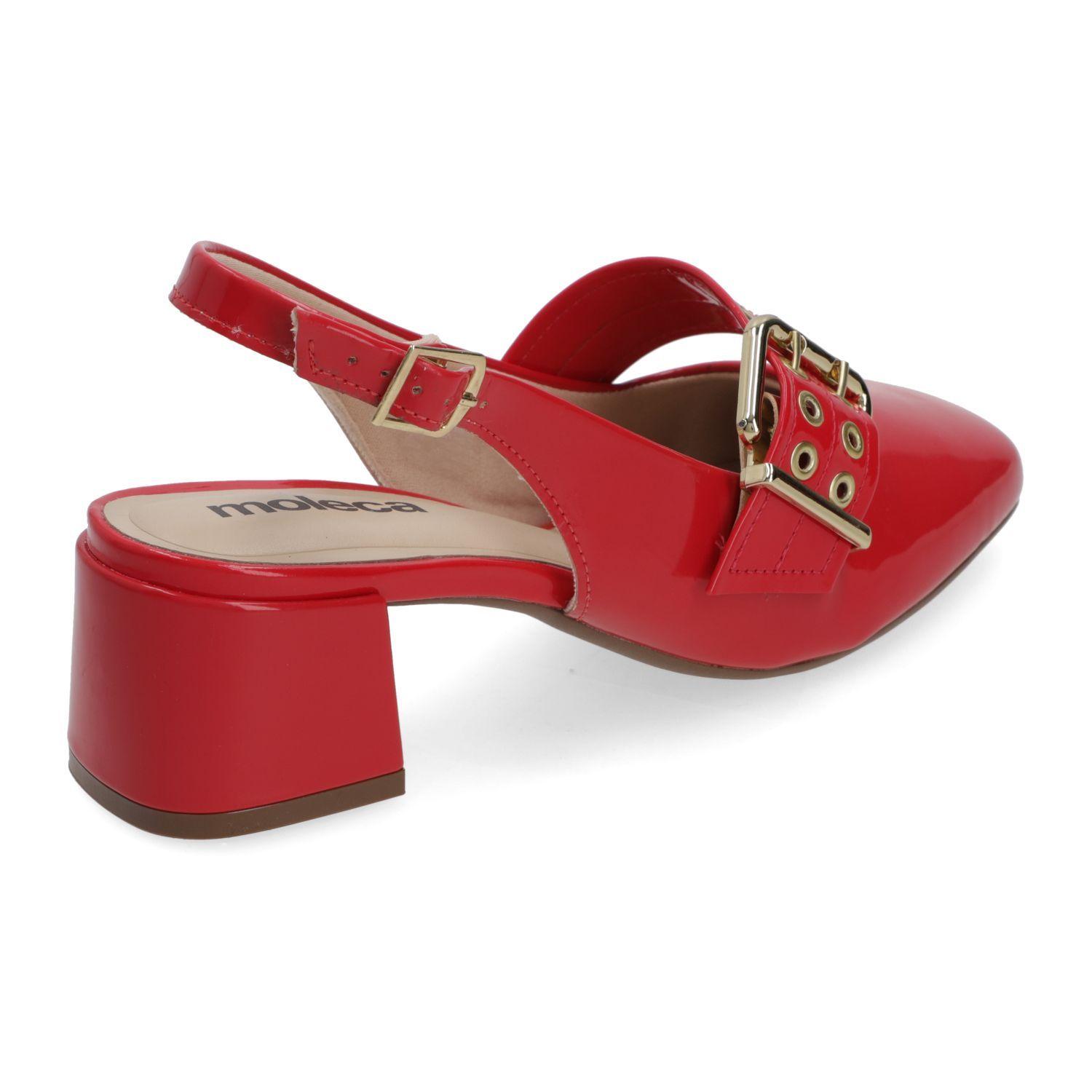Zapato taco Moleca Rojo 16051-3