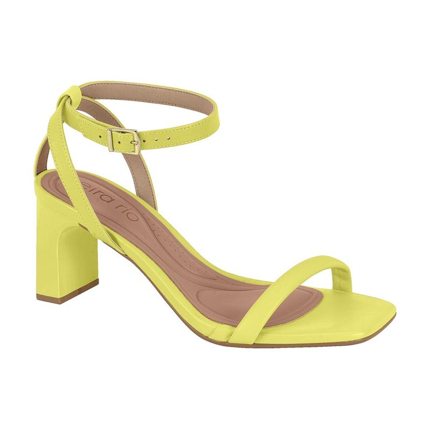 Sandalia Taco Beira Rio Amarillo 11449-0