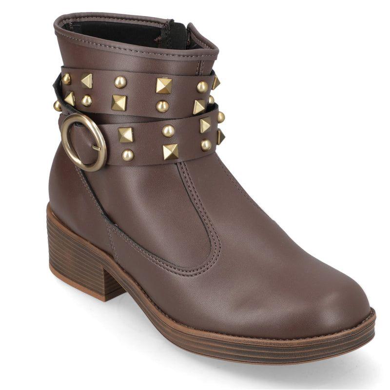 Botin Mujer Moleca Café-2