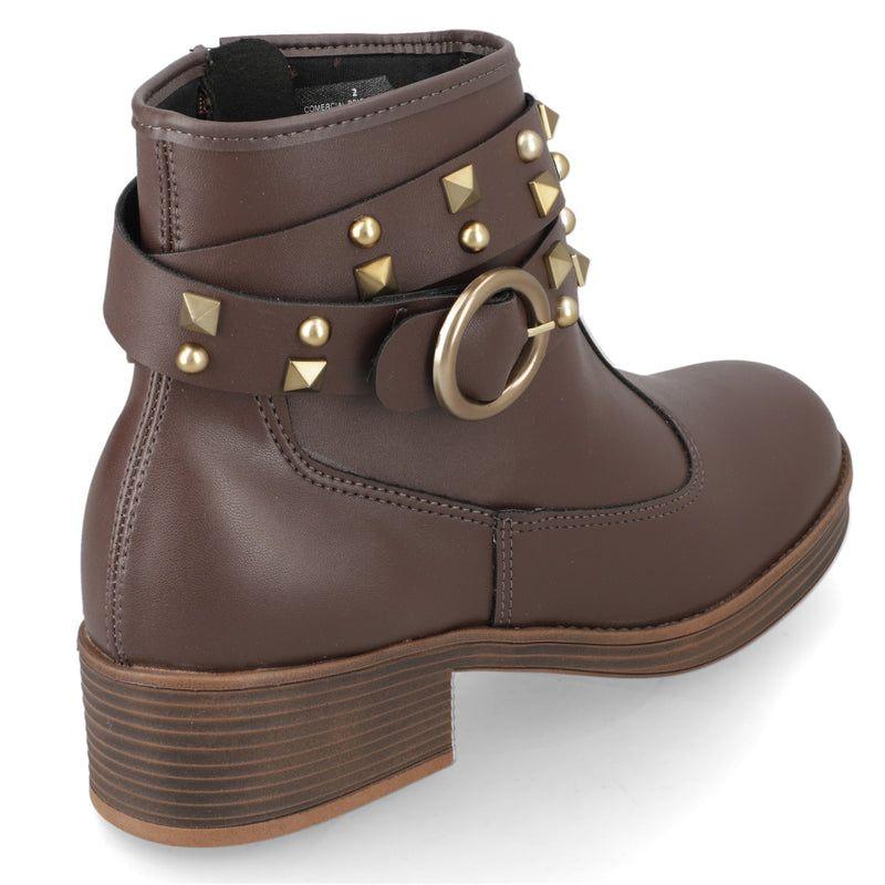 Botin Mujer Moleca Café-3