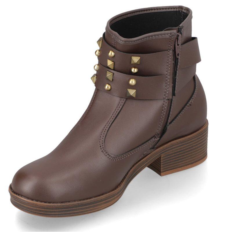 Botin Mujer Moleca Café-4