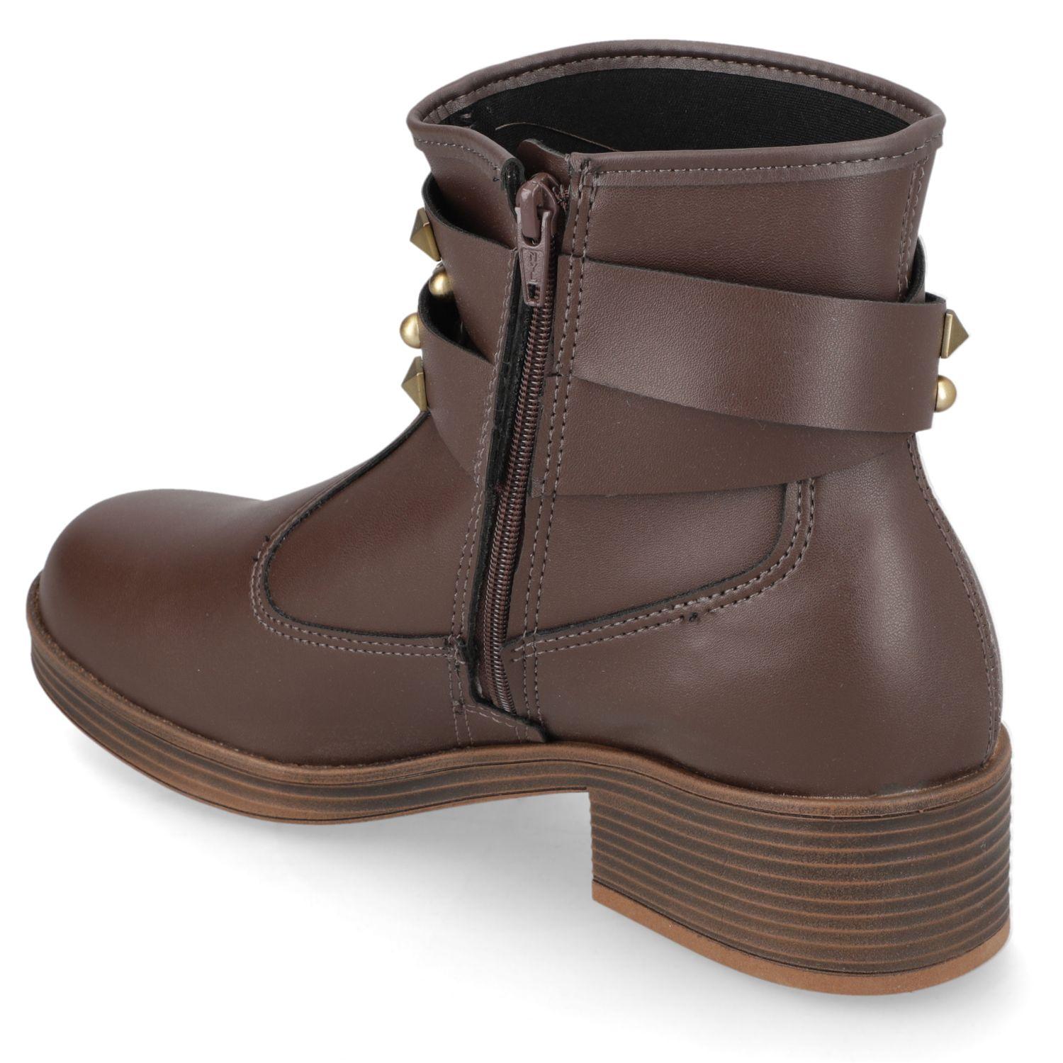 Botin Mujer Moleca Café-3