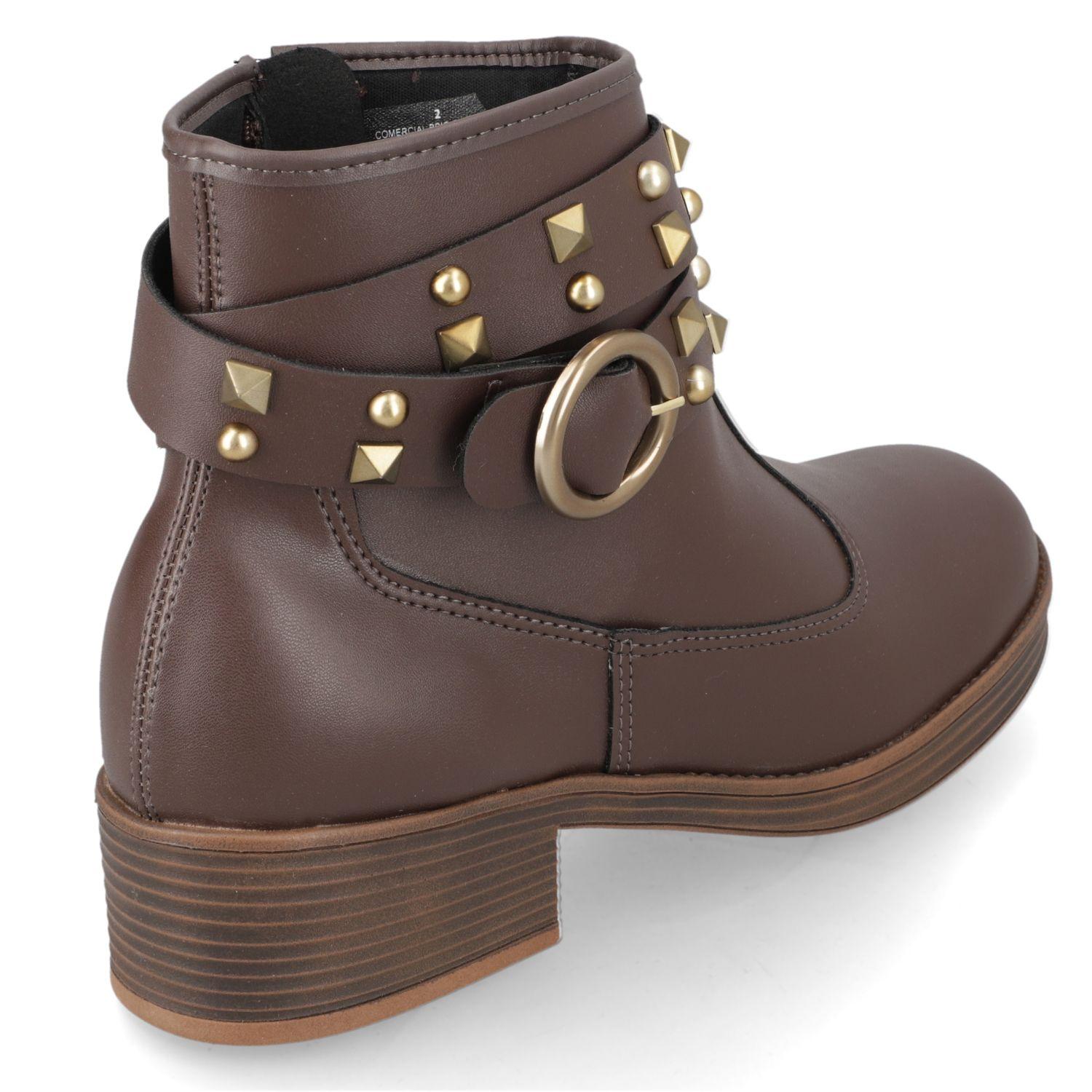 Botin Mujer Moleca Café-4