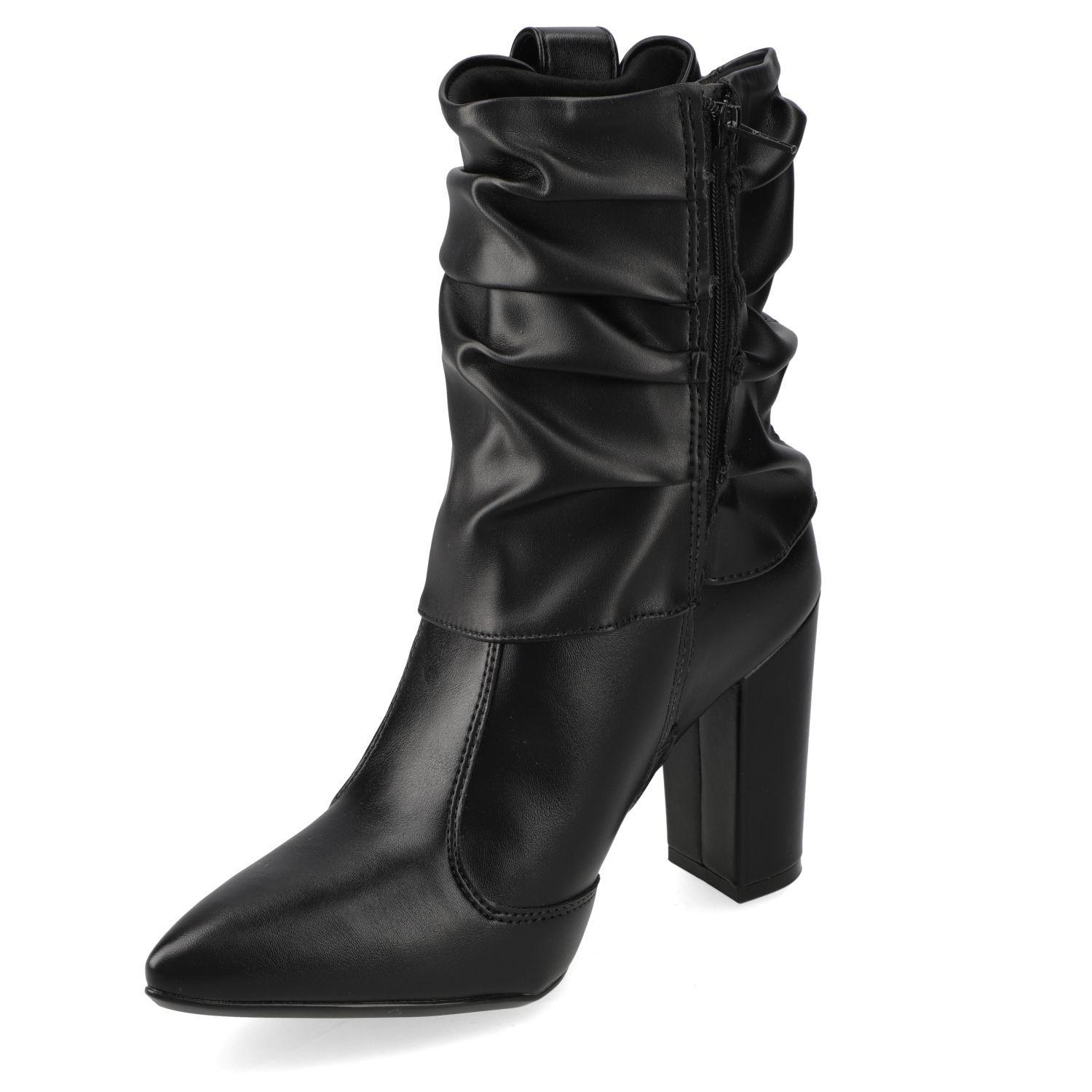 Botín Vizzano Taco Ancho 7 cm Negro-2