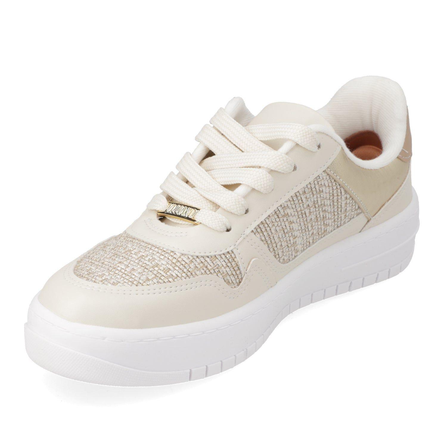 Zapatilla  Vizzano Blanca con Detalles Dorados-2