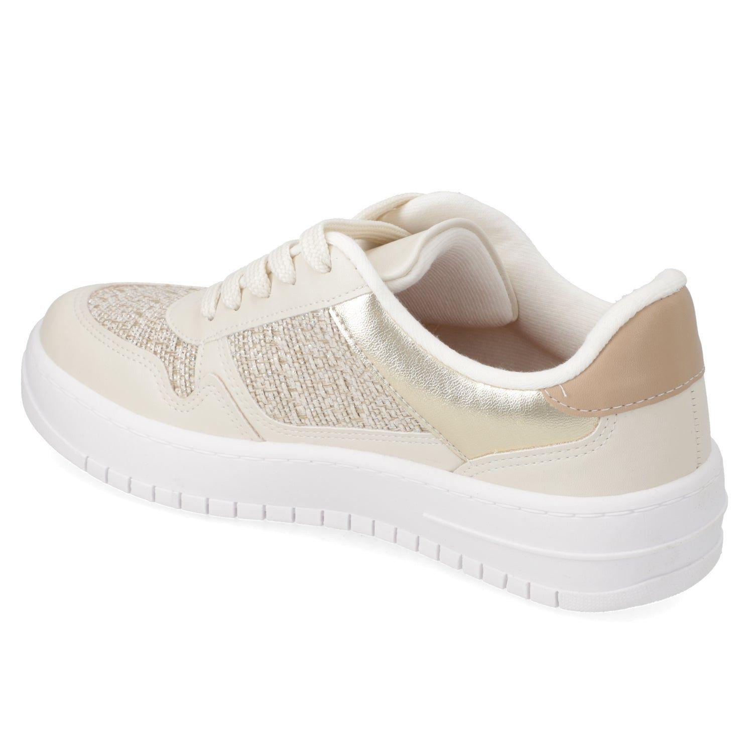 Zapatilla  Vizzano Blanca con Detalles Dorados-3