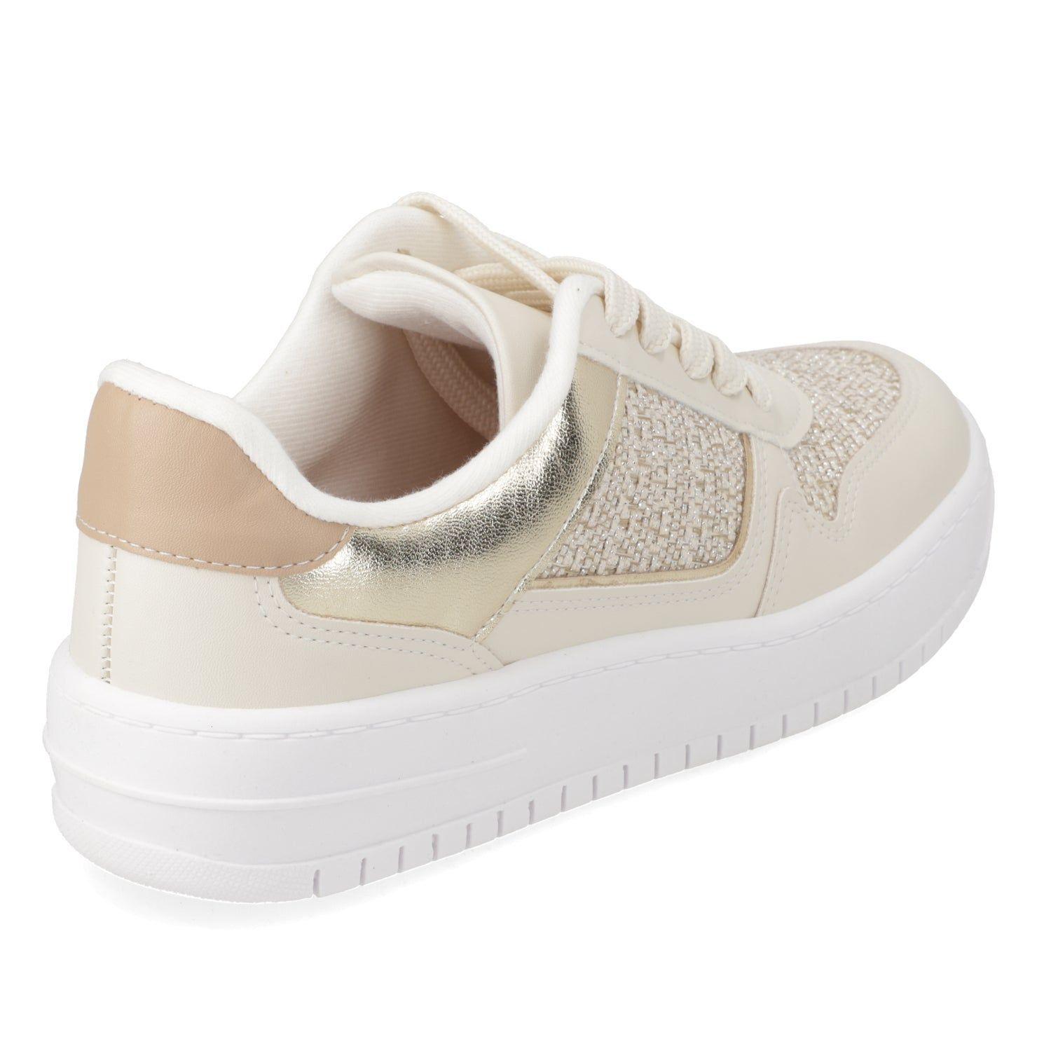Zapatilla  Vizzano Blanca con Detalles Dorados-4