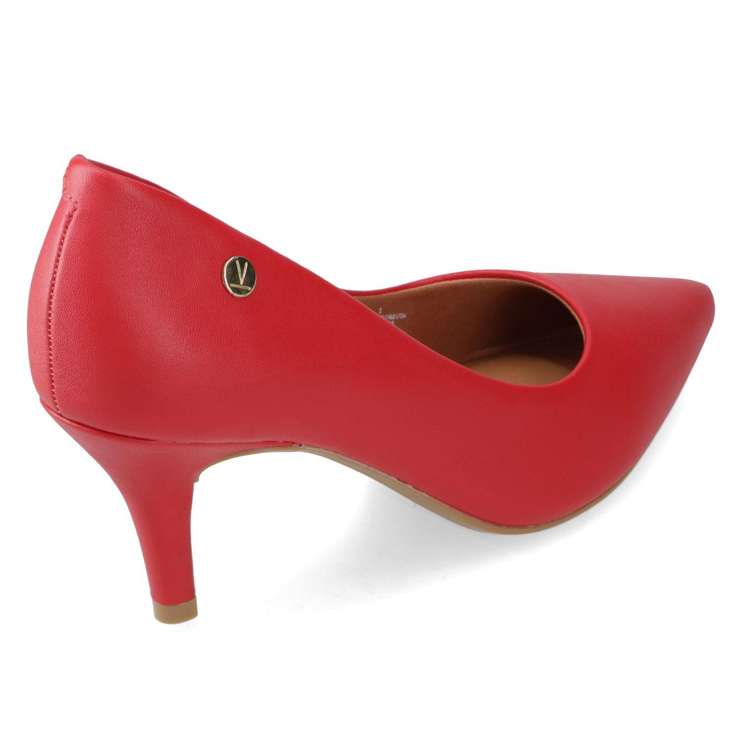 Stiletto Mujer Taco Aguja Medio Rojo Vizzano Ecocuero-4