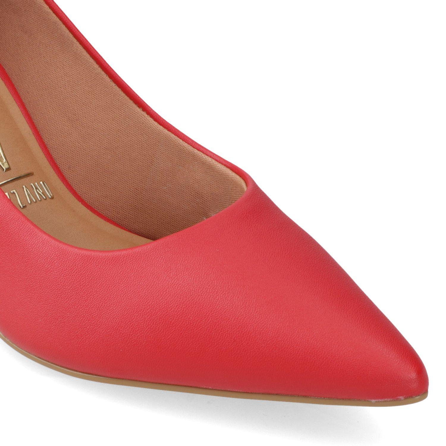Stiletto Mujer Taco Aguja Medio Rojo Vizzano Ecocuero-5