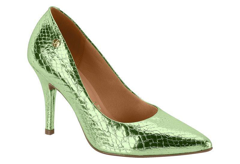 Stiletto Vizzano Verde Taco 10 Cm Efecto Cuero-0