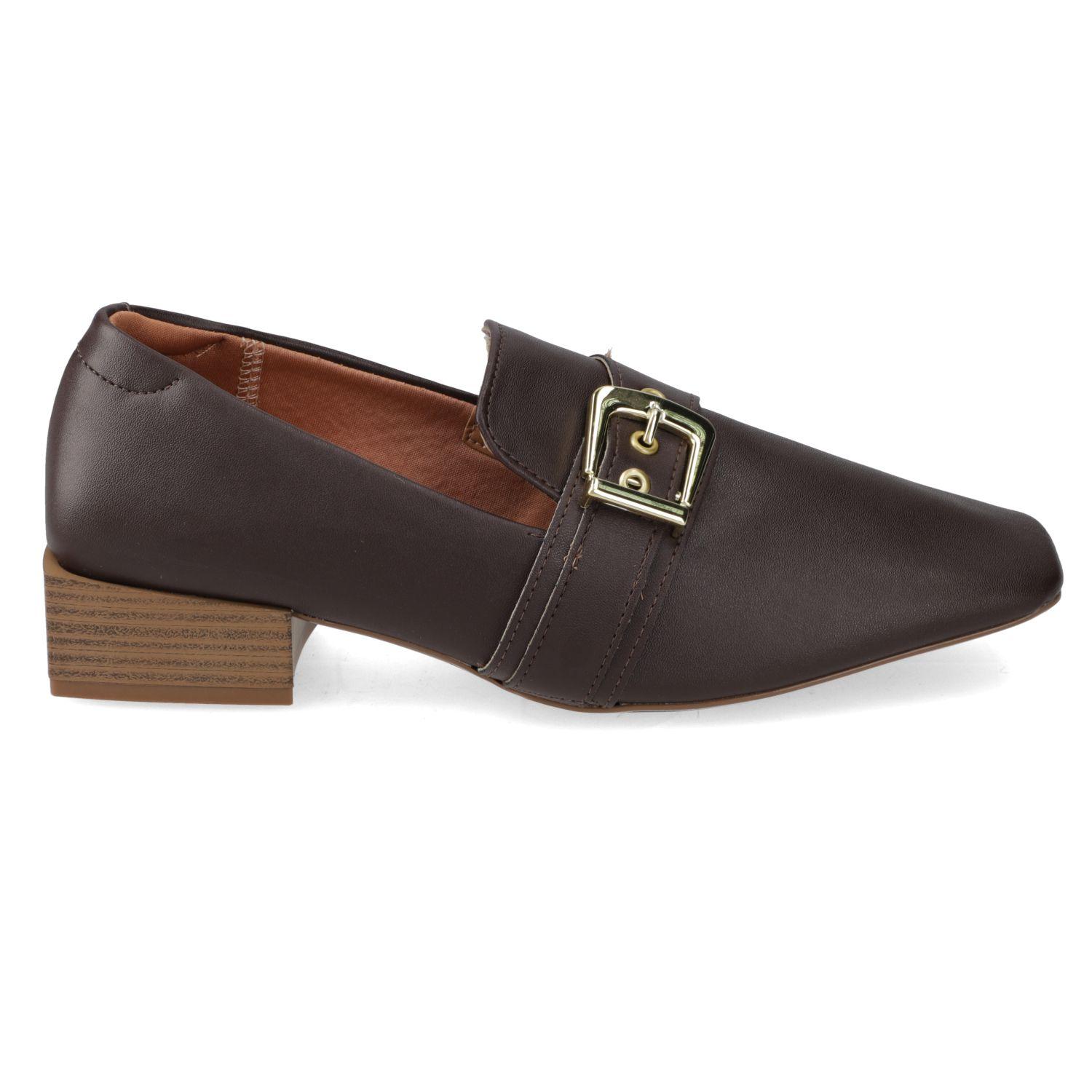 Mocasin Vizzano Café Oscuro Efecto Cuero-1