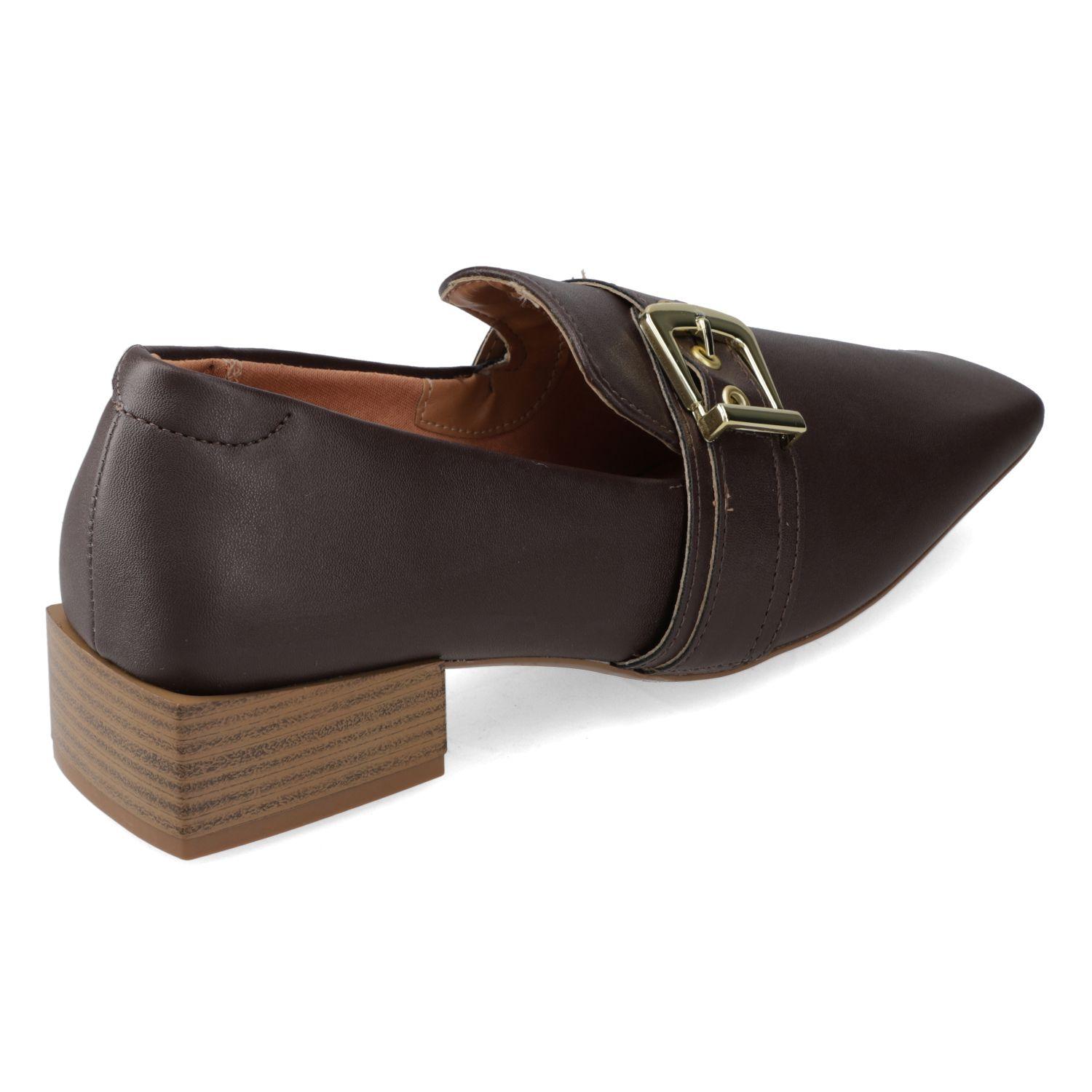Mocasin Vizzano Café Oscuro Efecto Cuero-4