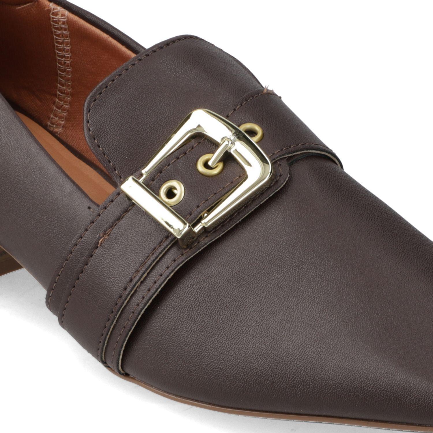 Mocasin Vizzano Café Oscuro Efecto Cuero-5