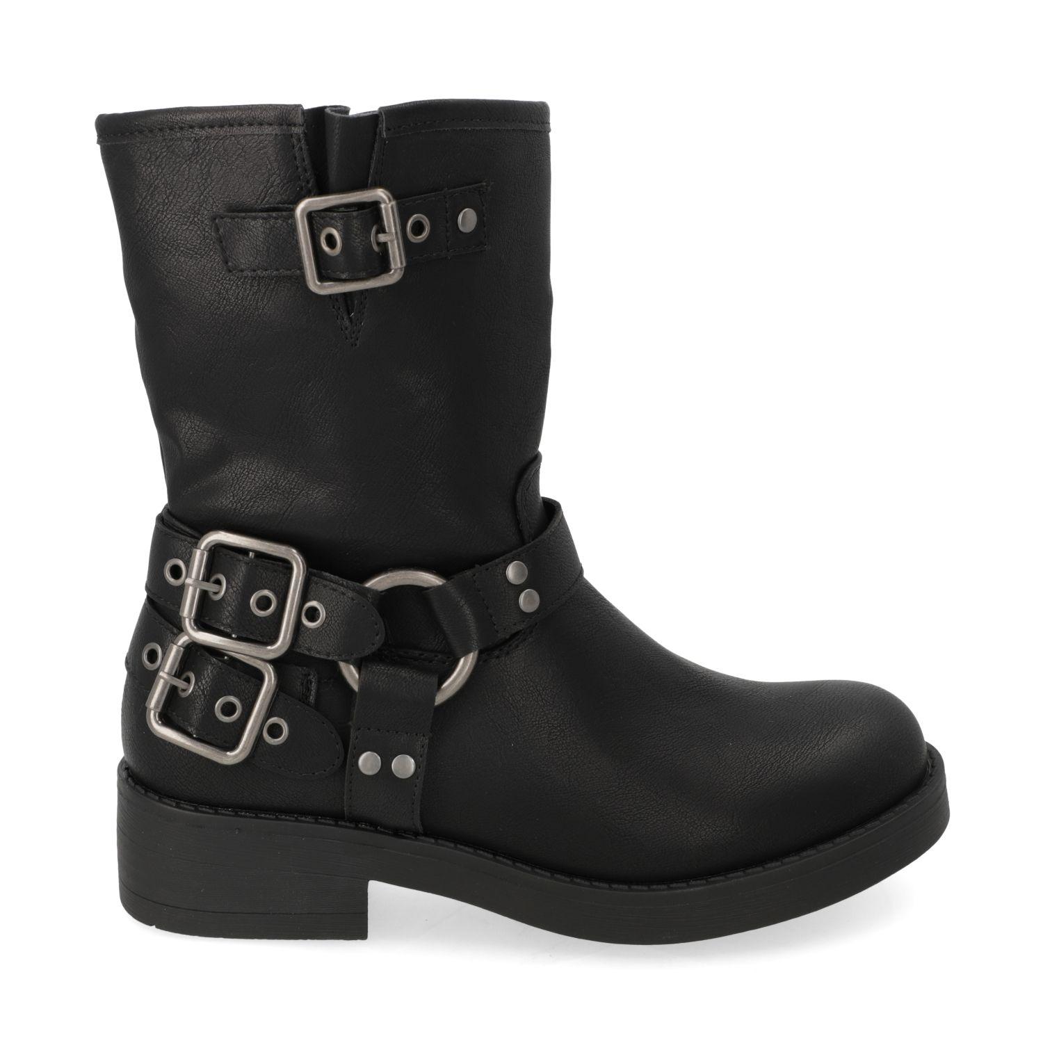 Botin Plano Agua De Coco Negro 15868-5
