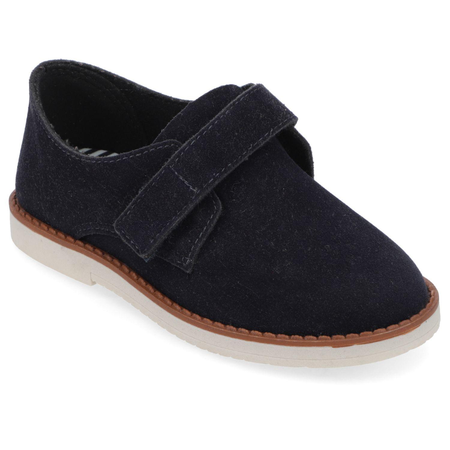 Zapato Niño Azul Marino Tipo Mocasin con Cierre Velcro-0