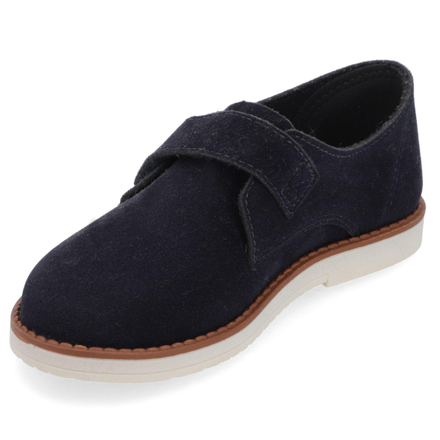 Zapato Niño Azul Marino Tipo Mocasin con Cierre Velcro-2